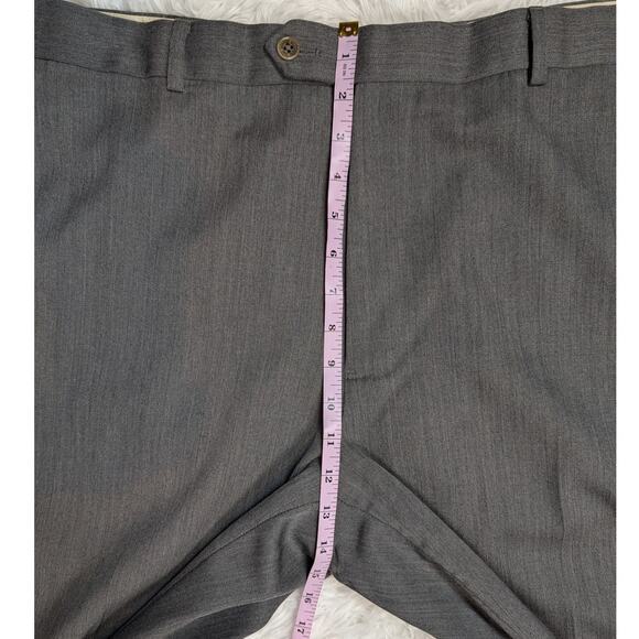 Brooks Brothers 1818 Madison Men’s Dress Pants W40 L32 Gray Wool Blend - Picture 6 of 12